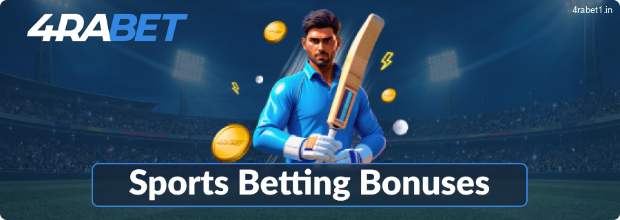Welcome bonuses for sports at the 4rabet website