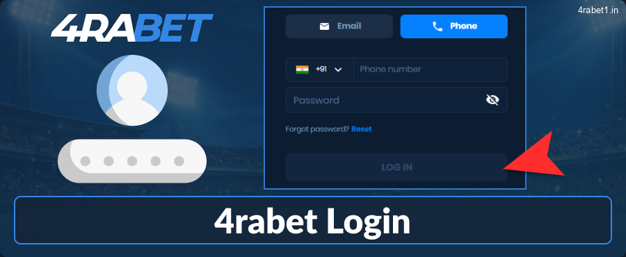 How to Login to Your 4rabet IN Profile
